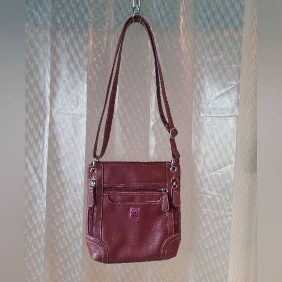 Stone & Co. Handbags - Stone & Co Purse Womens Crossbody Shoulder Bag Burgundy